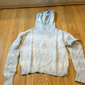 Blue and White Ombré Superdown Light Hoodie